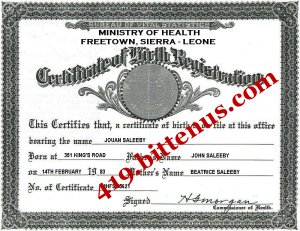 Jouans birth certificate